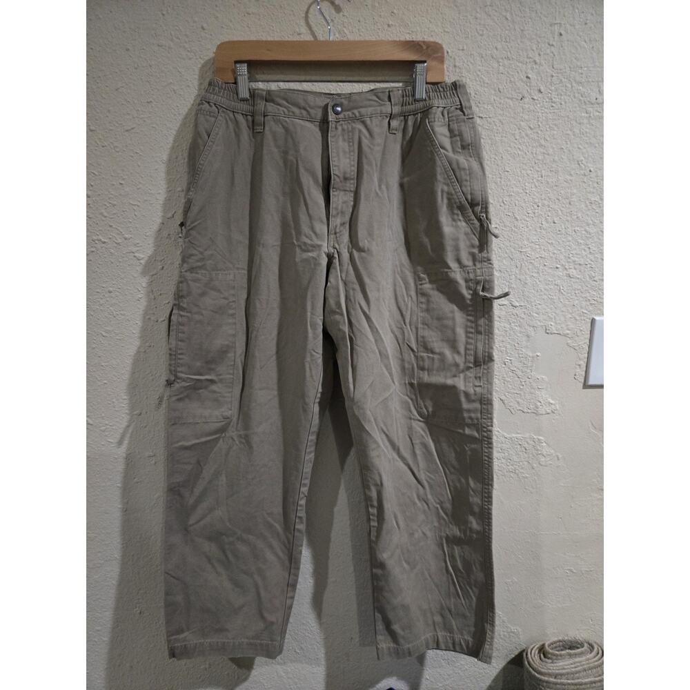5.11 Tactical Series Cargo Pants Mens Brown Straight Canvas Zip Pockets, 34x30
